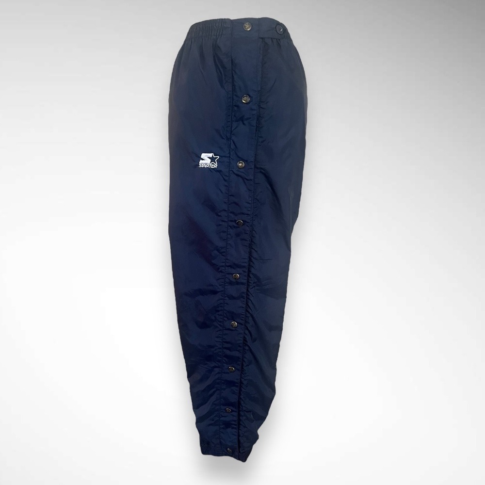 STARTER‎ Vintage Women's Navy Blue Tearaway Windbreaker Pants Large | EUC